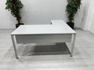 DEMİR AYAKLI SIFIR L ÇALIŞMA MASASI - 4