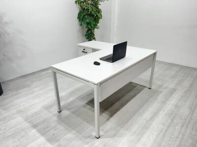 DEMİR AYAKLI SIFIR L ÇALIŞMA MASASI - 3