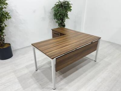 DEMİR AYAKLI SIFIR L ÇALIŞMA MASASI - 8