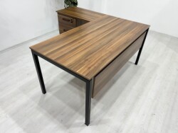 DEMİR AYAKLI SIFIR L ÇALIŞMA MASASI - 6