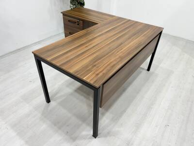 DEMİR AYAKLI SIFIR L ÇALIŞMA MASASI - 6