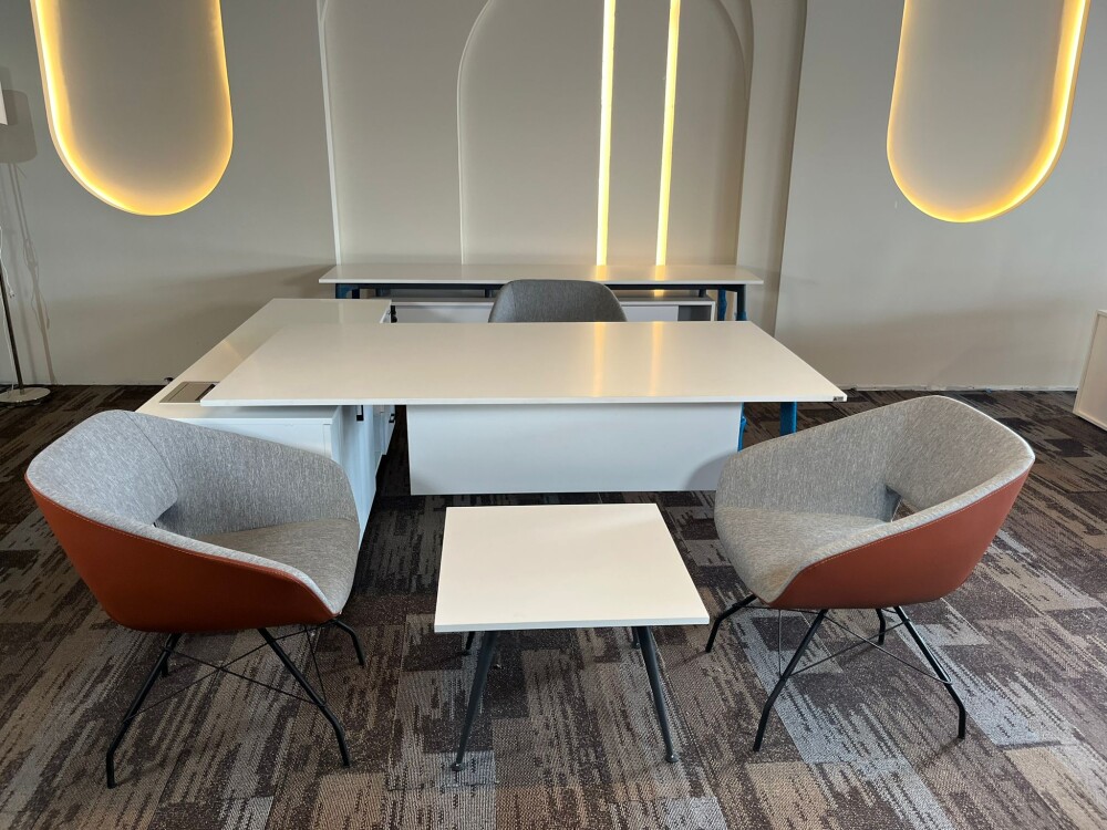 ATOM OFİS EGE WHITE ETEJERLİ YÖNETİCİ TAKIMI - 2