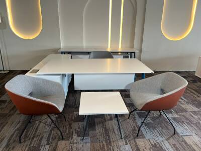 ATOM OFİS EGE WHITE ETEJERLİ YÖNETİCİ TAKIMI - 2