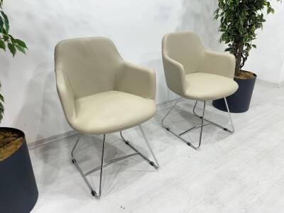 MELİK KREM DERİ BEKLEME KOLTUĞU - 5