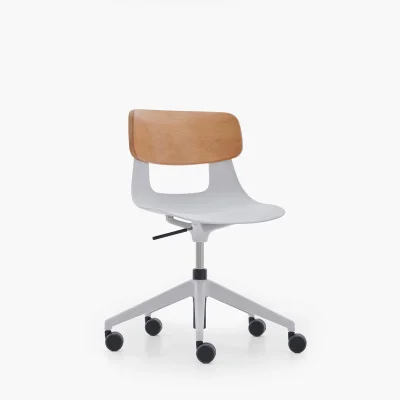 NURUS LUCREZİA AHŞAP SIRT BEYAZ ÇALIŞMA SANDALYESİ - NURUS (1)