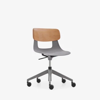 NURUS LUCREZİA AHŞAP SIRT GRİ ÇALIŞMA SANDALYESİ - NURUS (1)